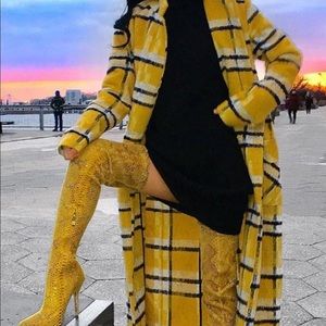 WANG YOUR FRIENDS SEXY THIGH HIGH SNAKE SKIN BOOT